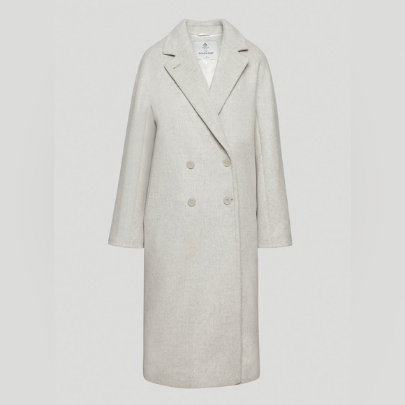 Sold Aritzia the slouch coat heather white (Item no: 91838) size 1 - Picture 1 of 3